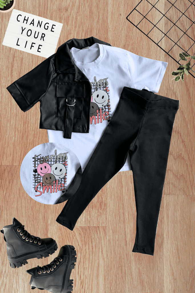 Set X3 Chaqueta Cuero - Custodia ModaFeliz