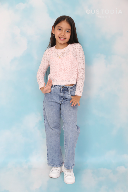 Set Jean y Buzo Blonda