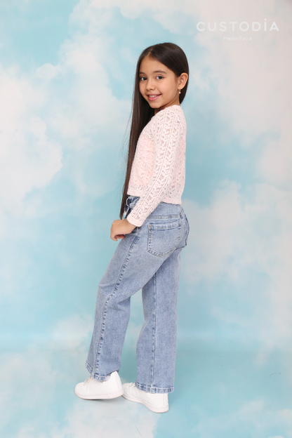 Set Jean y Buzo Blonda