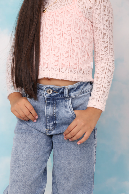 Set Jean y Buzo Blonda