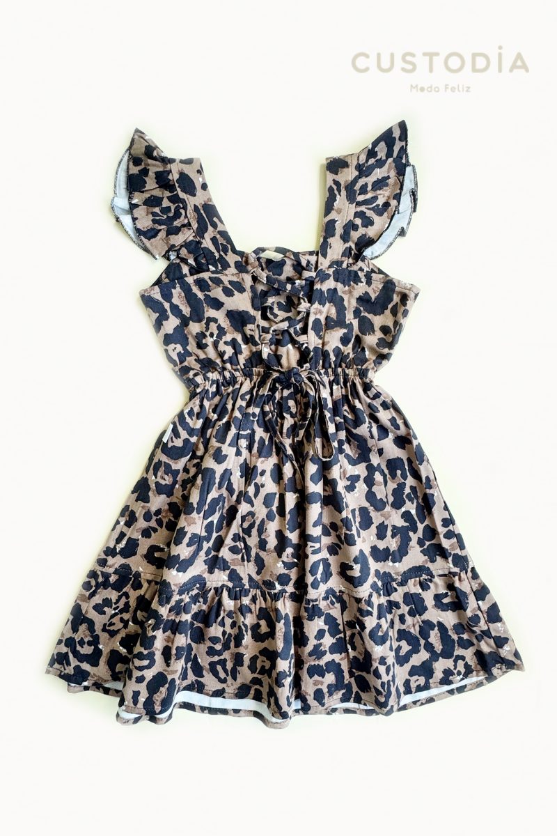 Vestido Animal Print Amarre