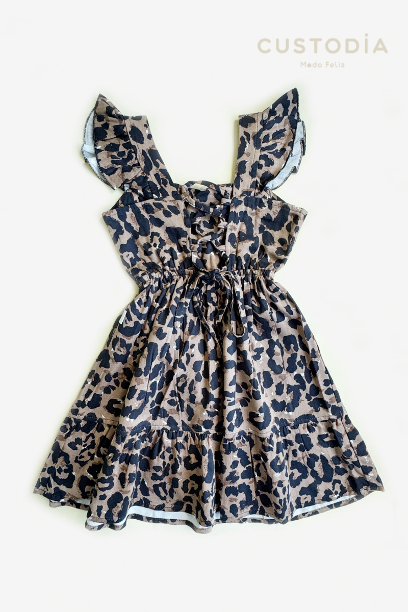 Vestido Animal Print Amarre