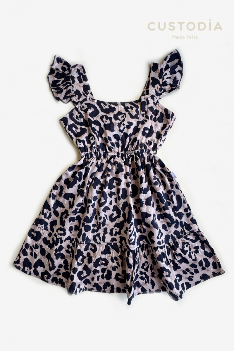 Vestido Animal Print Amarre
