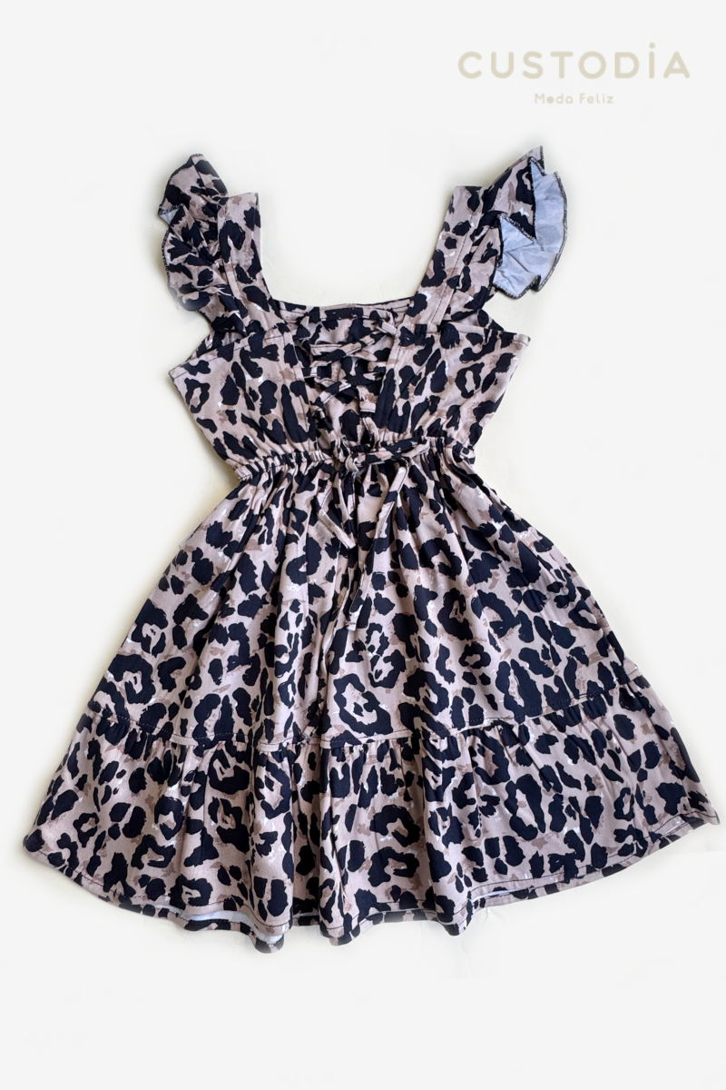Vestido Animal Print Amarre