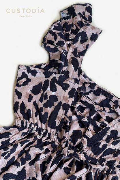 Vestido Animal Print Amarre