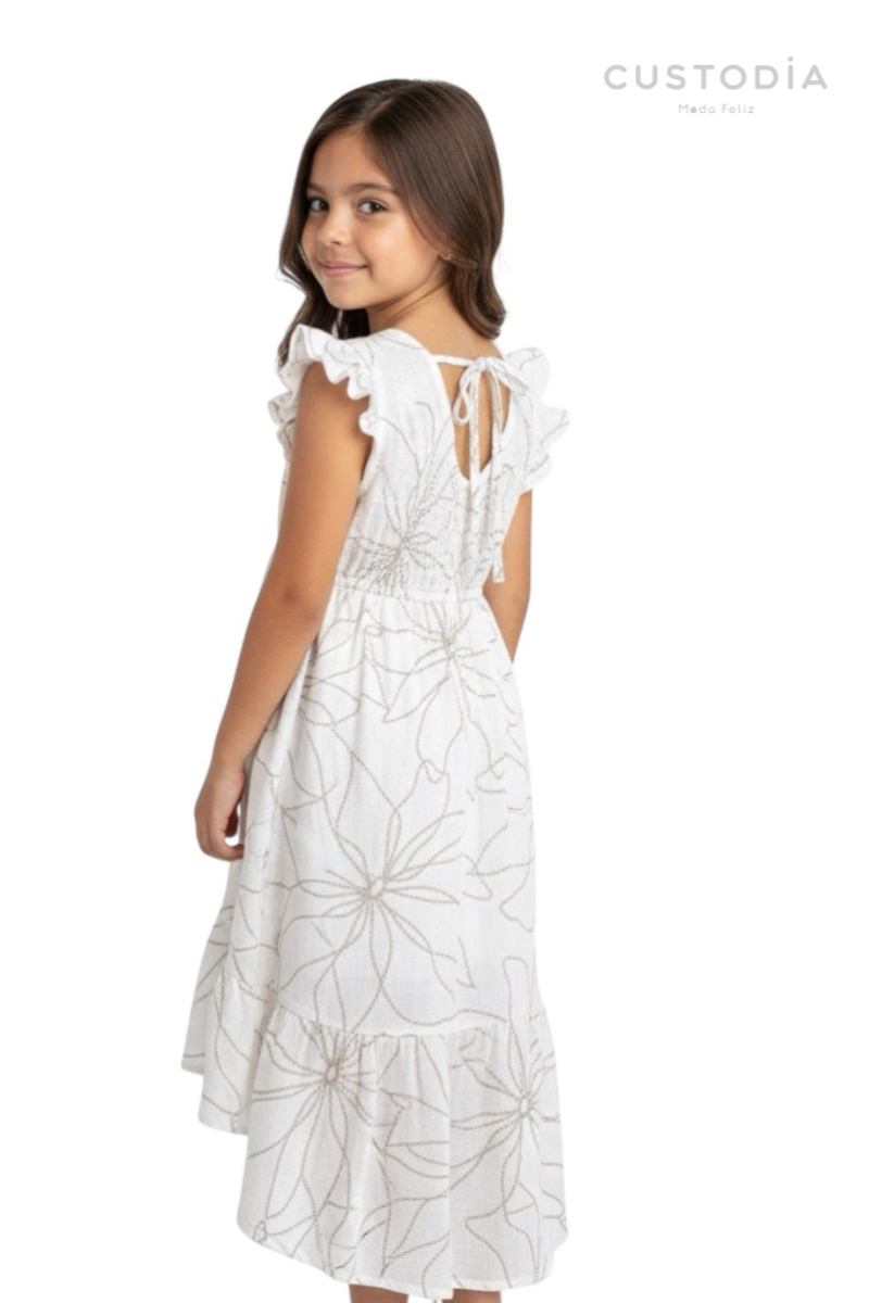 Vestido Artesanal Amarre Espalda