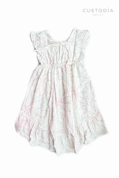 Vestido Artesanal Amarre Espalda