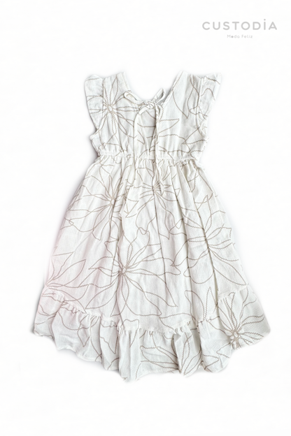 Vestido Artesanal Amarre Espalda