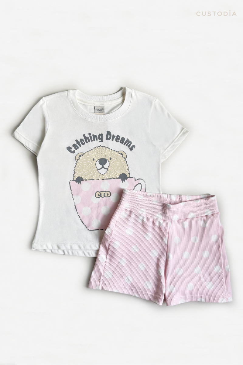 Pijama Puntitos Castor