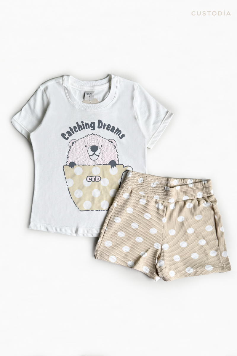 Pijama Puntitos Castor