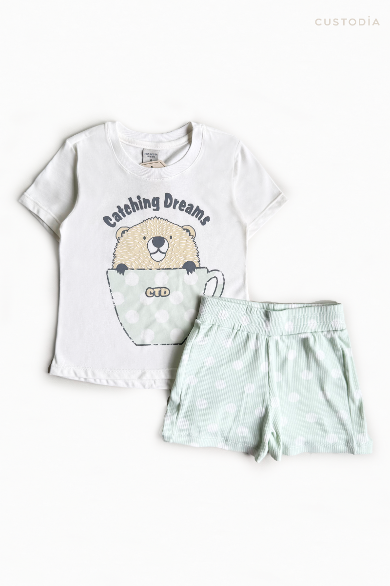 Pijama Puntitos Castor