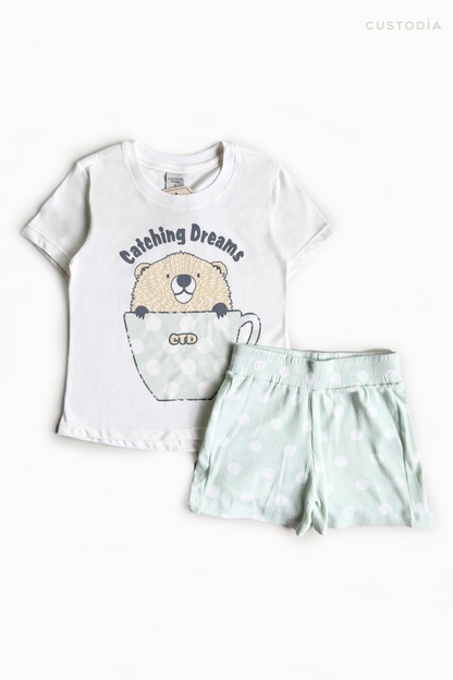 Pijama Puntitos Castor