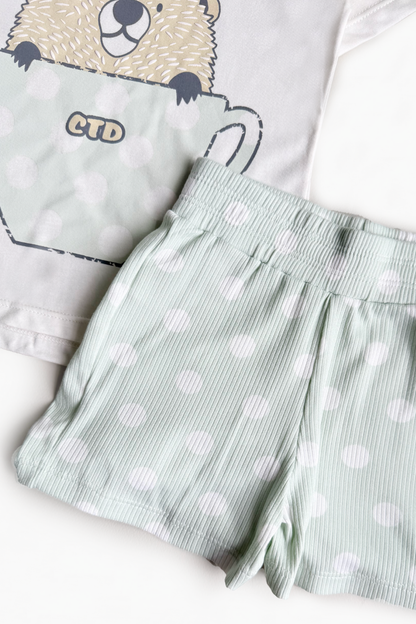 Pijama Puntitos Castor