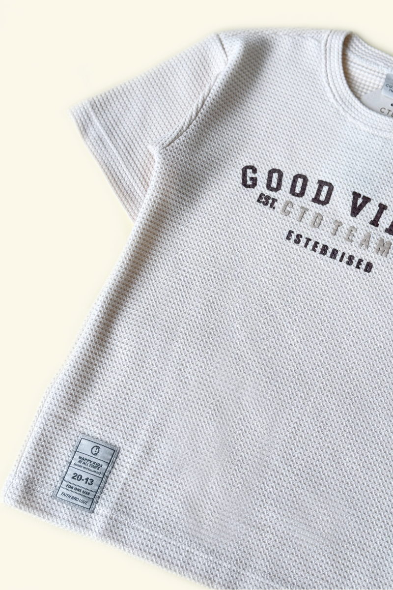 Camiseta Vibes Con Textura