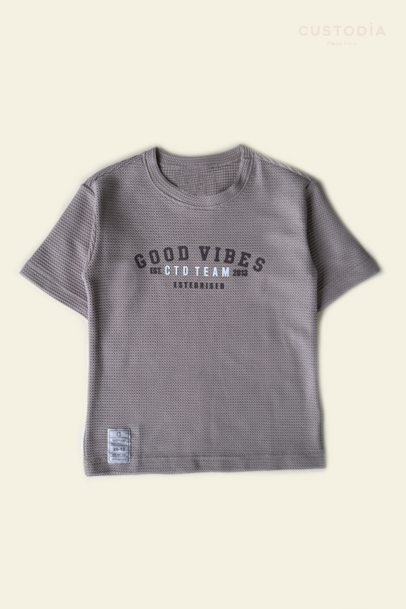 Camiseta Vibes Con Textura