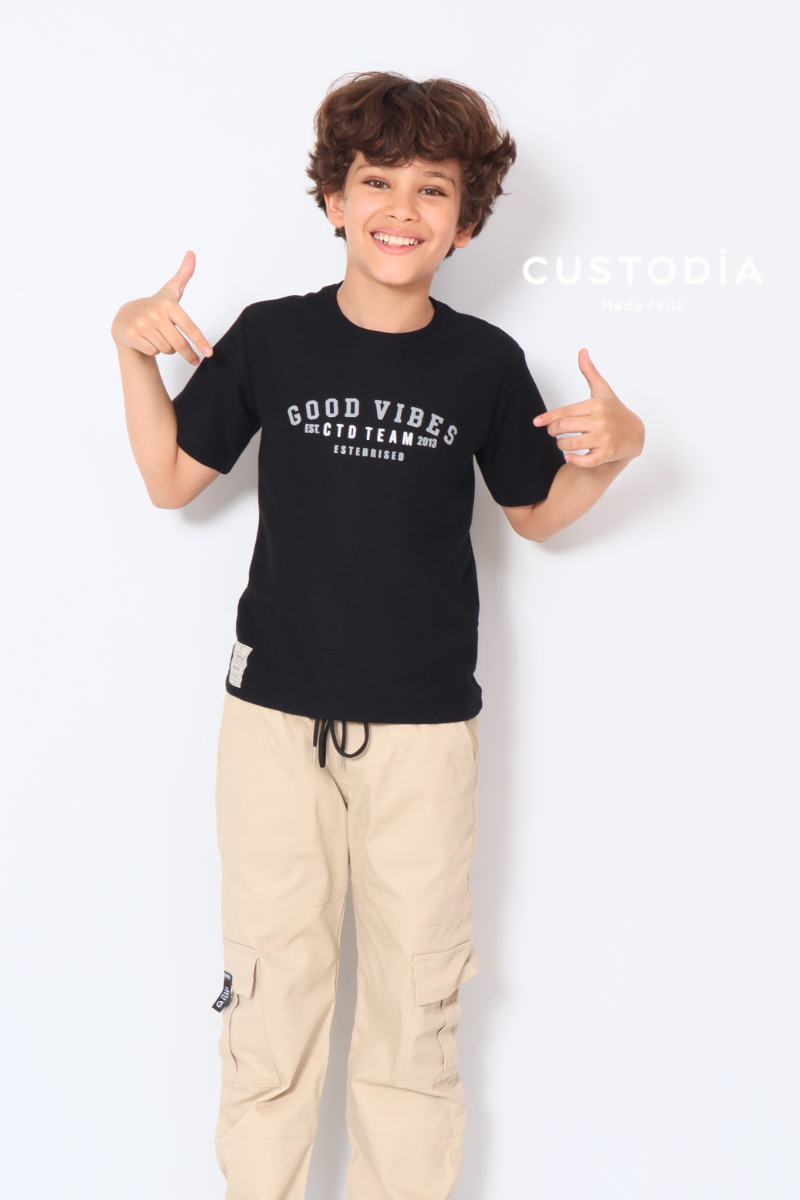 Camiseta Vibes Con Textura