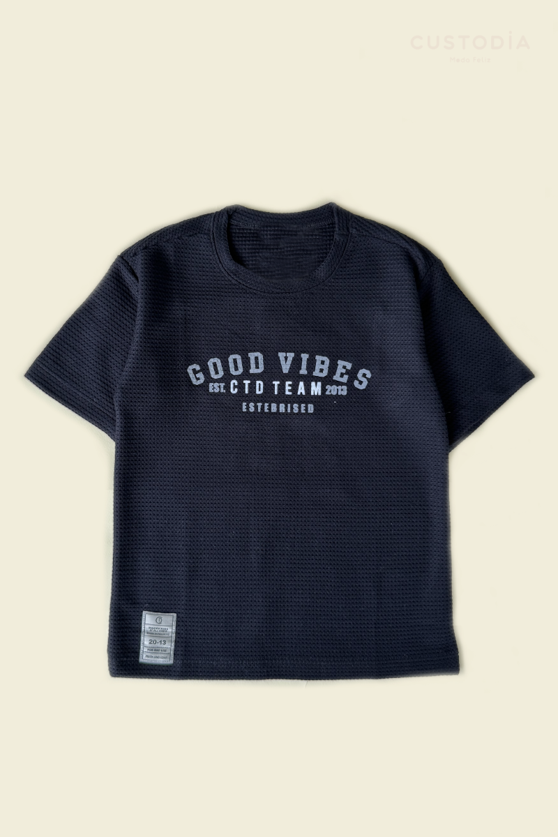 Camiseta Vibes Con Textura