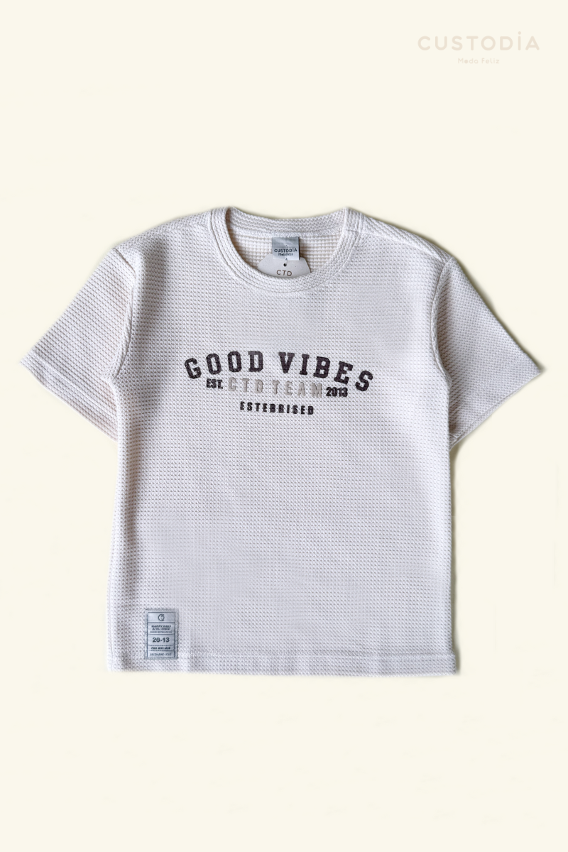 Camiseta Vibes Con Textura