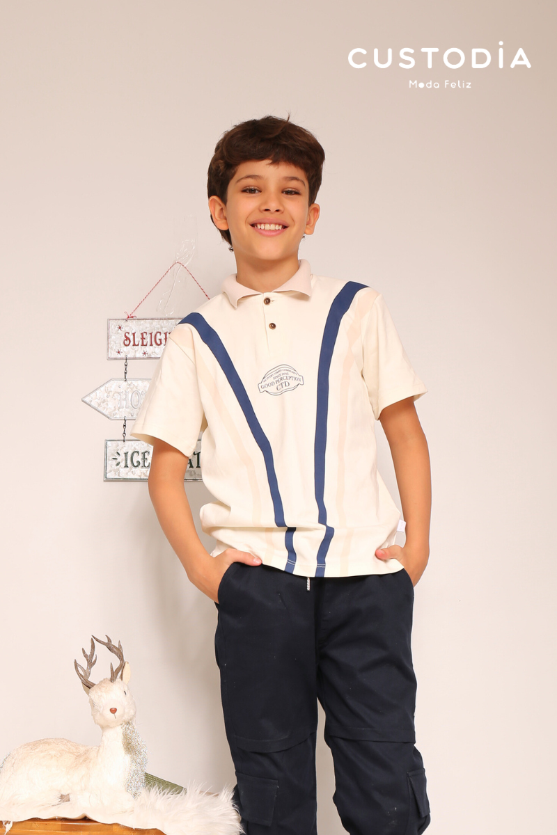 Camiseta Polo Rayas