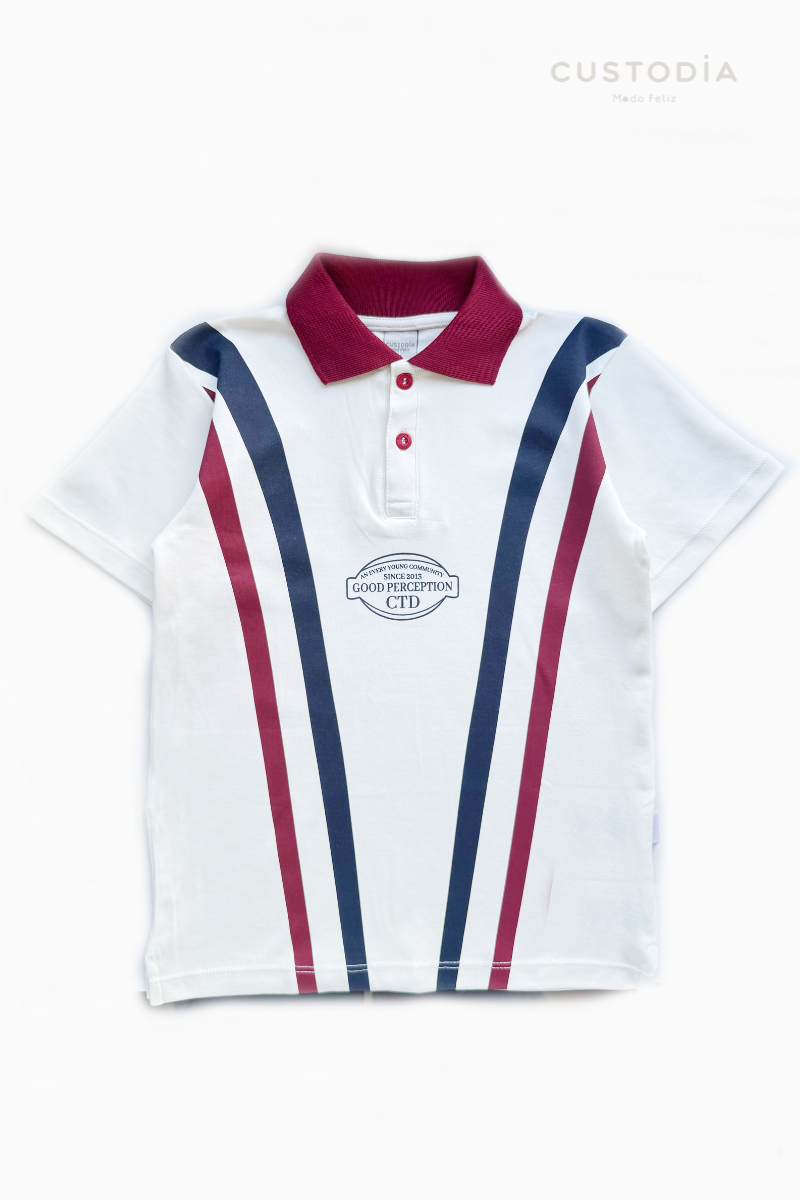 Camiseta Polo Rayas