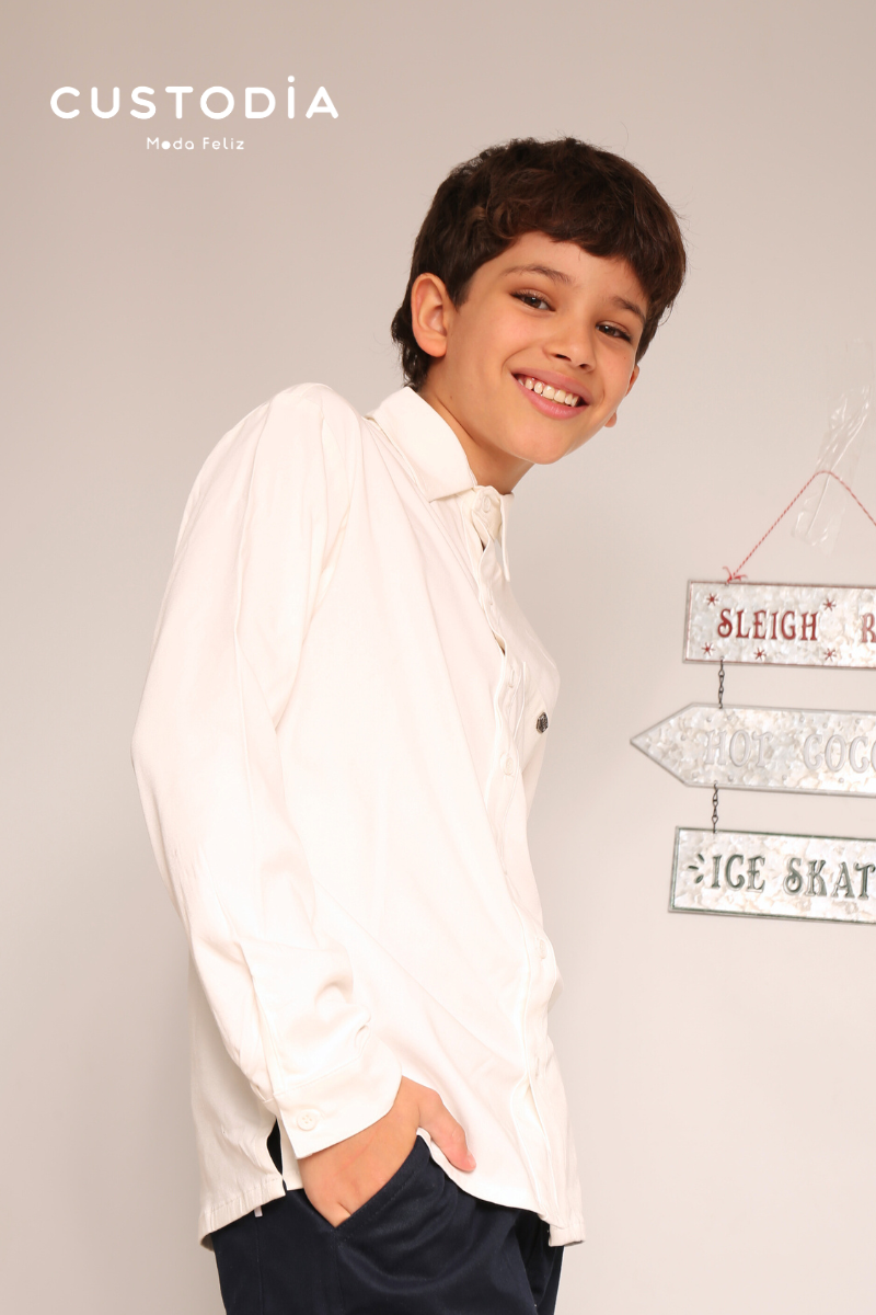 Camisa Manga Larga Para Niño