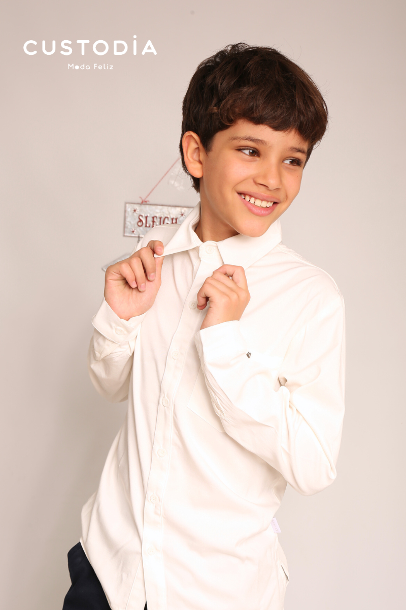 Camisa Manga Larga Para Niño