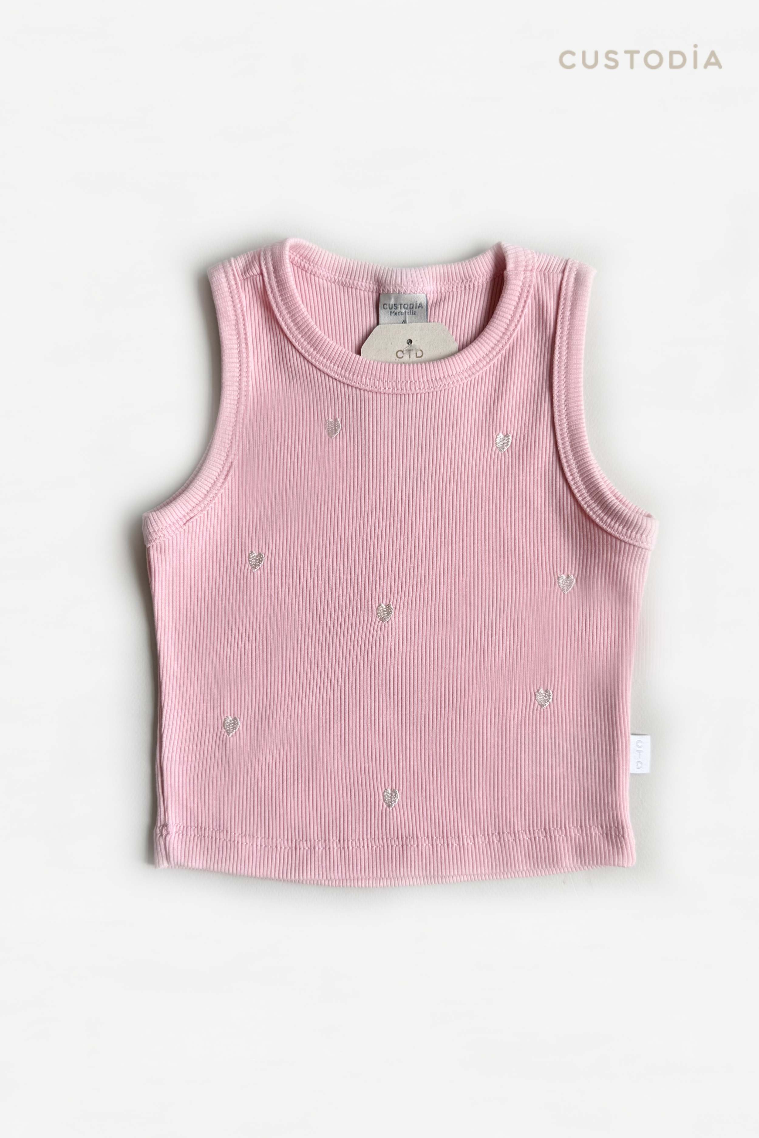 Crop Top Rib Corazones