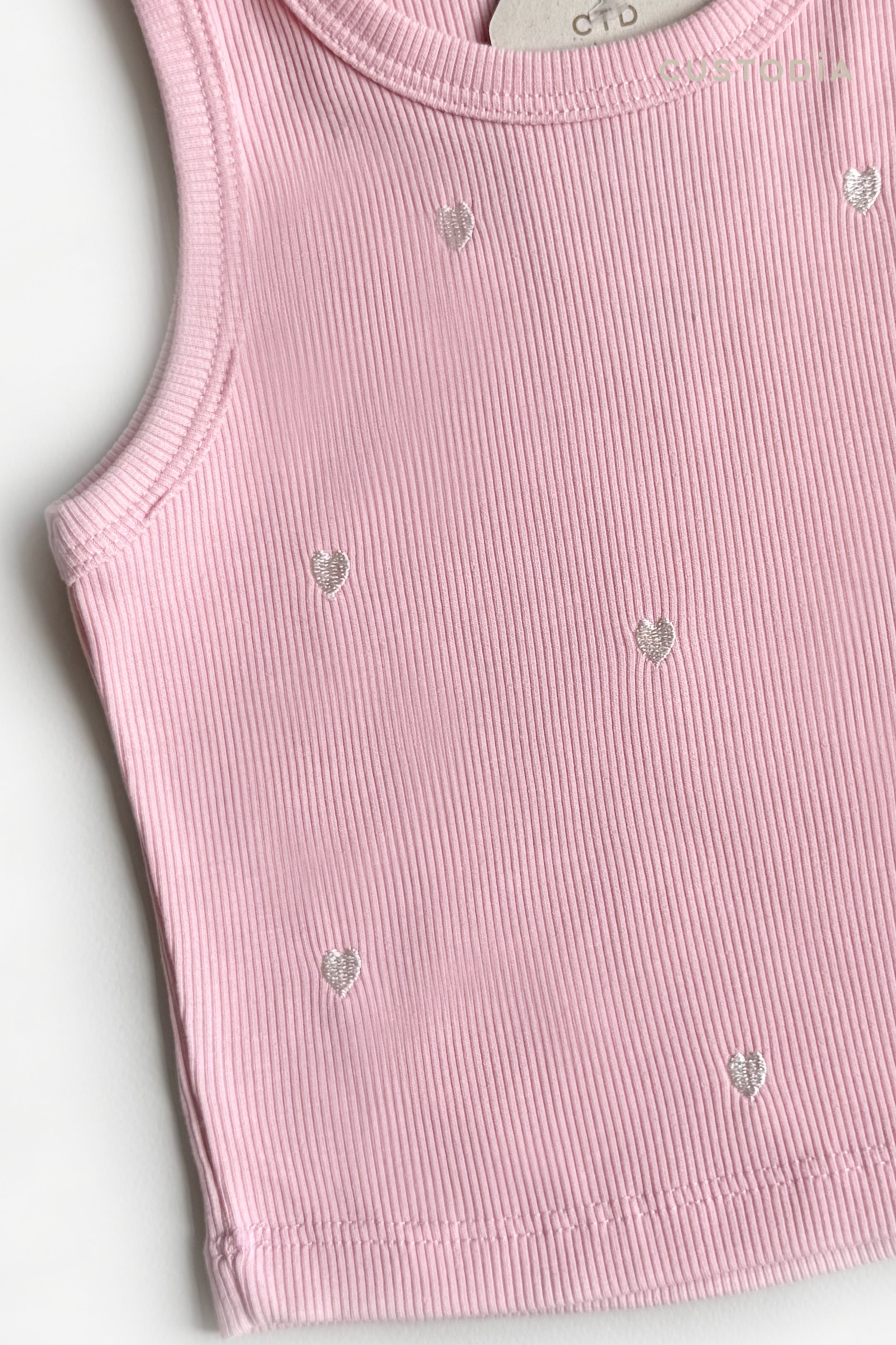 Crop Top Rib Corazones
