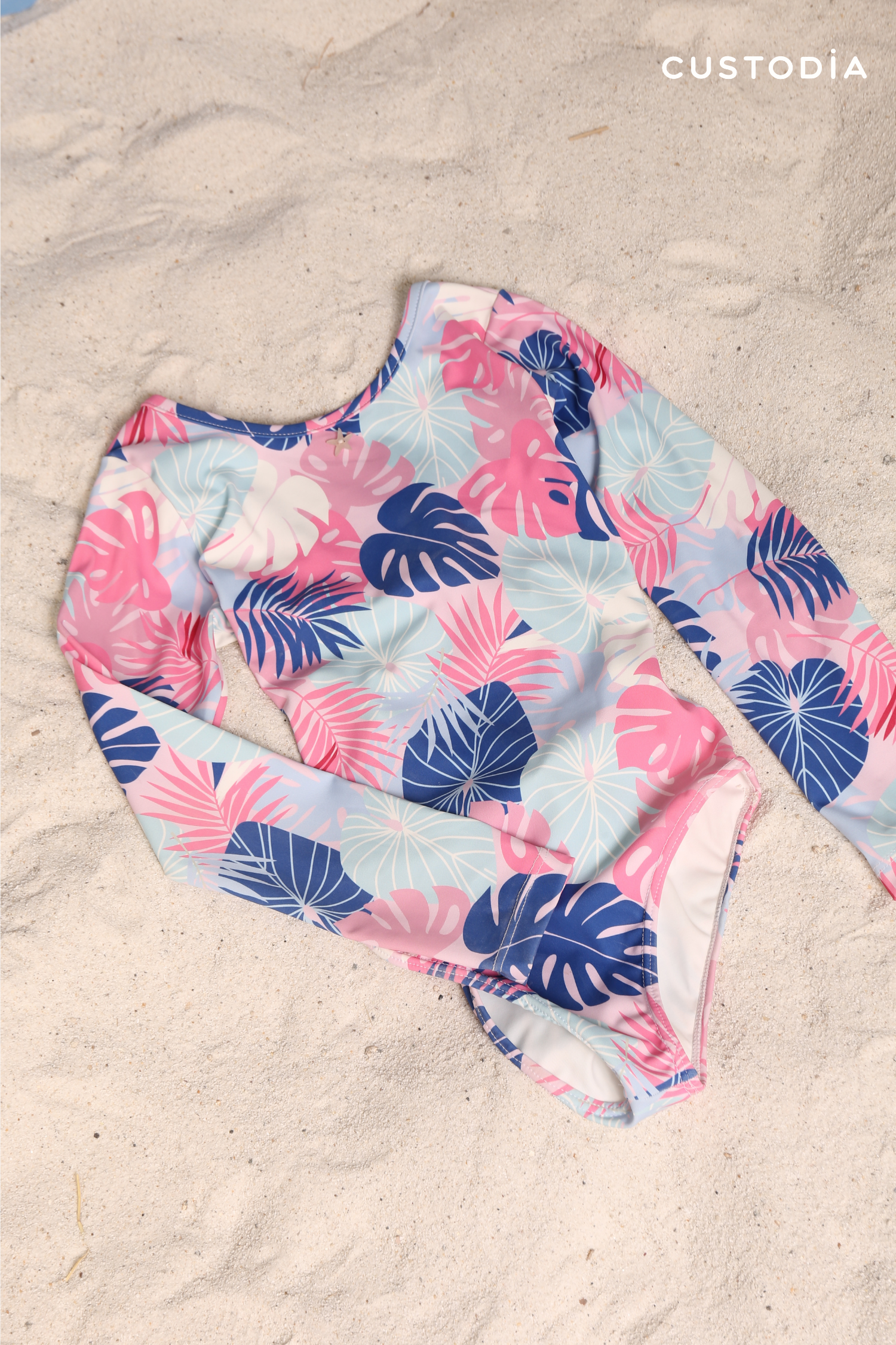 Traje de Baño Entero - Hojas