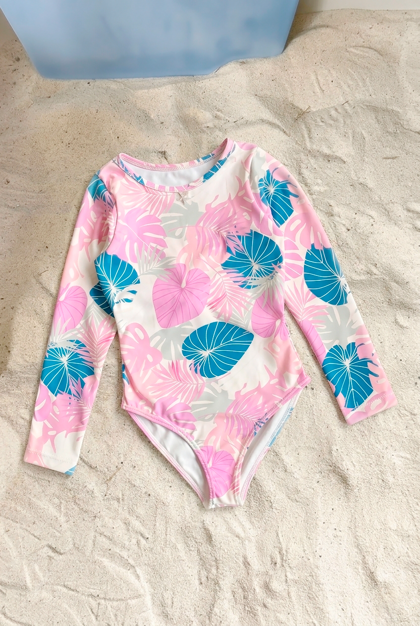 Traje de Baño Entero - Hojas