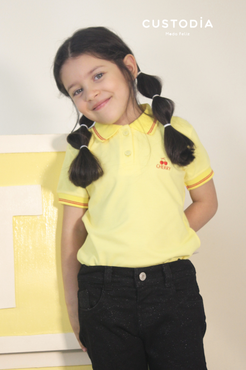 Camiseta Tipo Polo Cherry