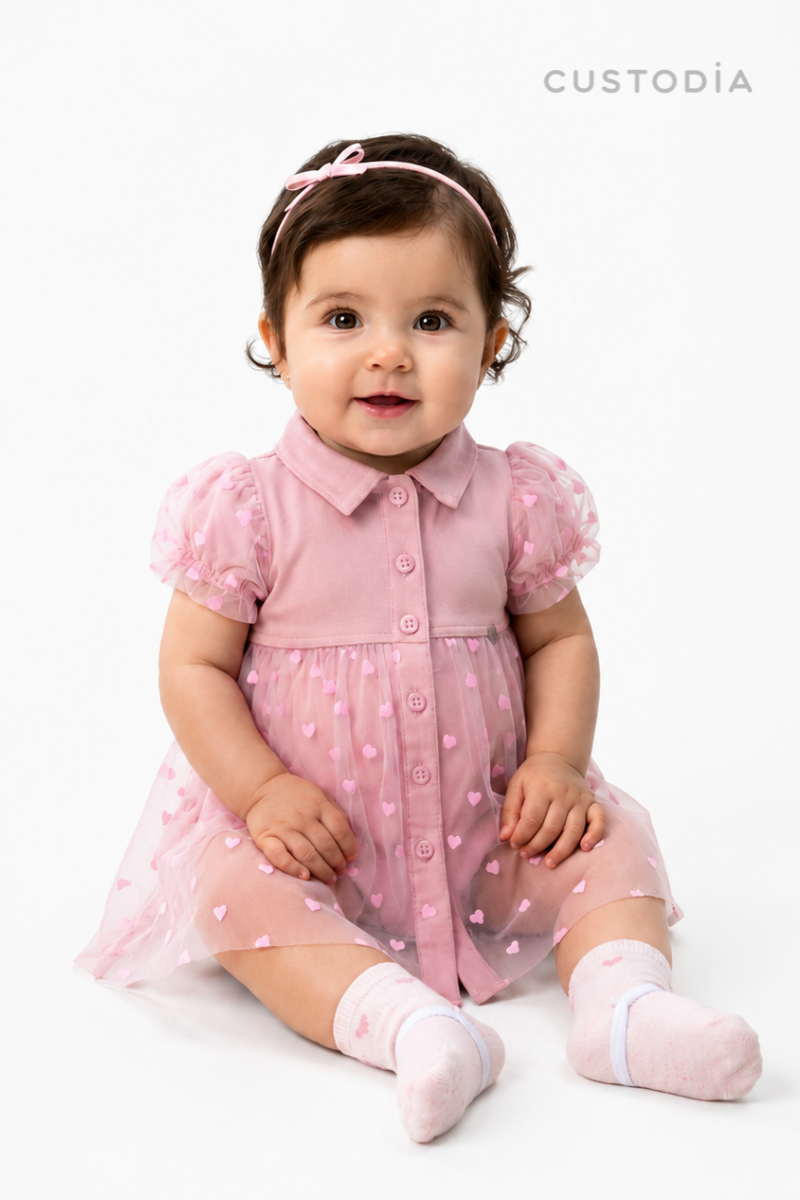 Vestido Tull Corazones