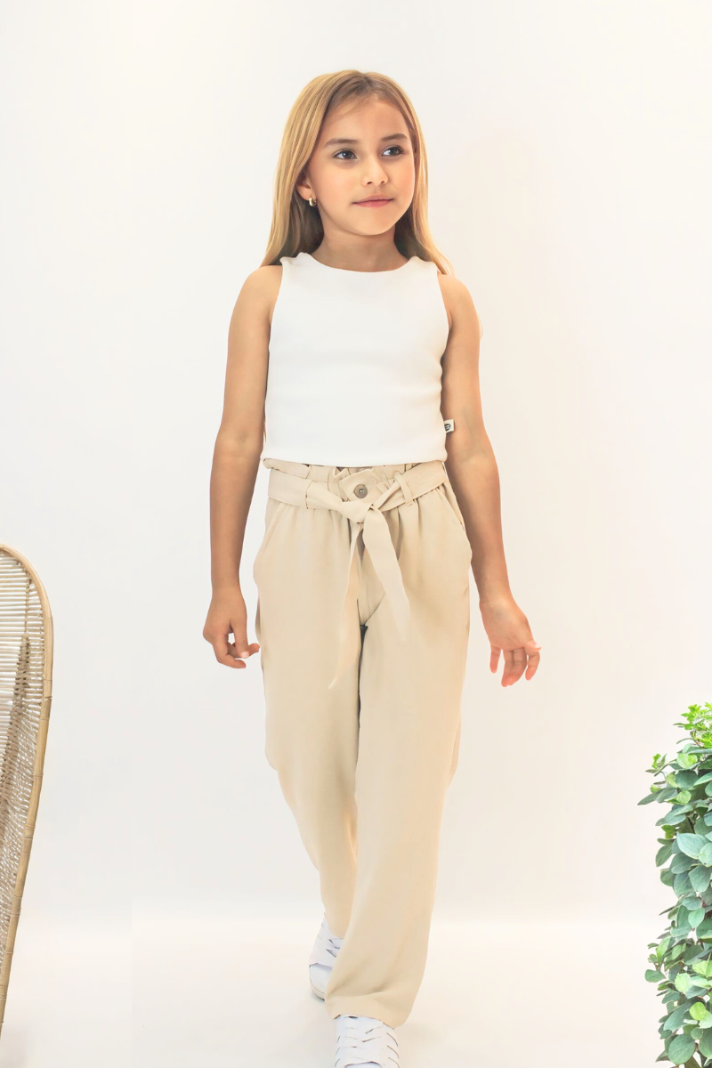 Set Pantalón y Crop Top Moños
