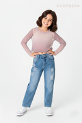 Set Jean Y Crop Top Malla Estrella