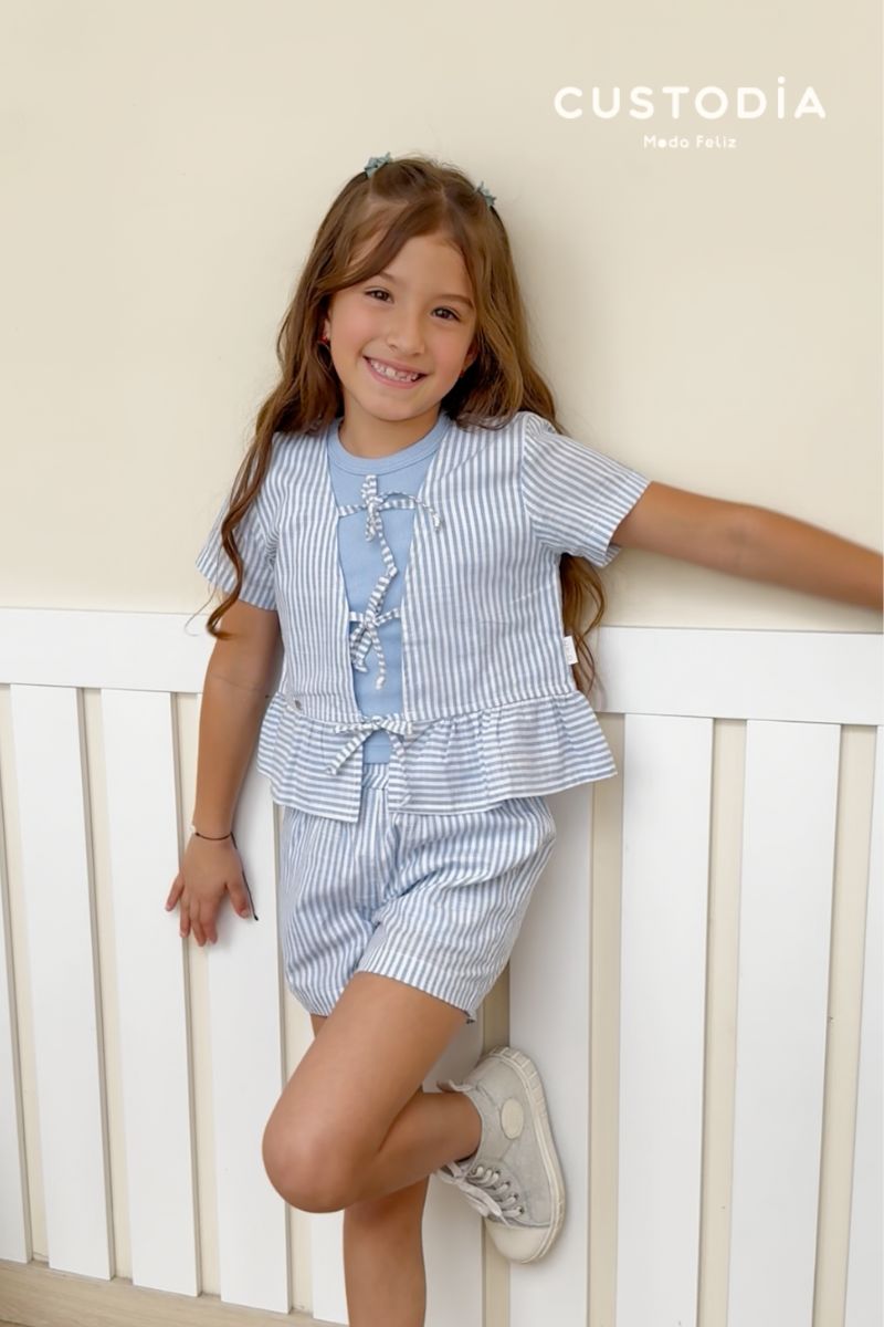 Set 3 Prendas Rayas Moñitos