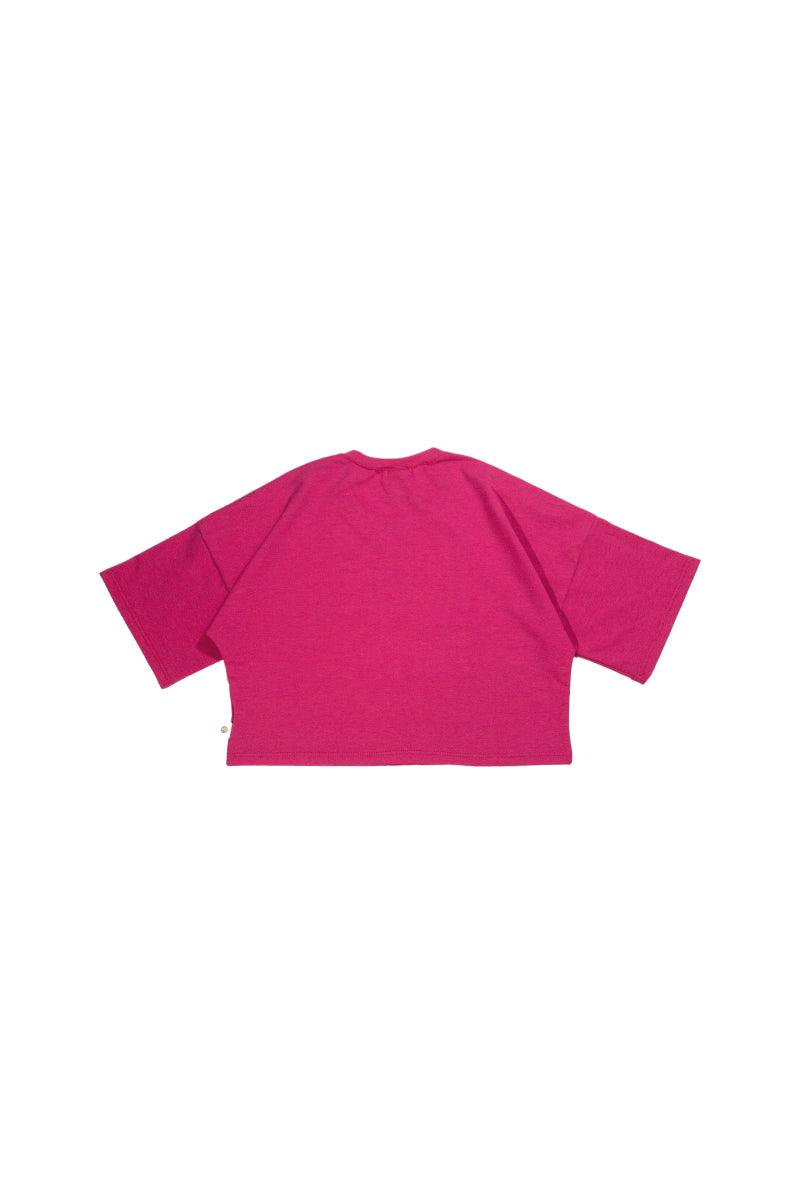 Camiseta Oversize Beauty Fucsia - Custodia ModaFeliz