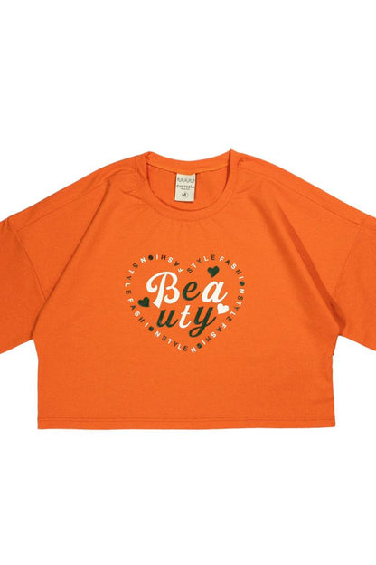 Camiseta Oversize Beauty Naranja - Custodia ModaFeliz